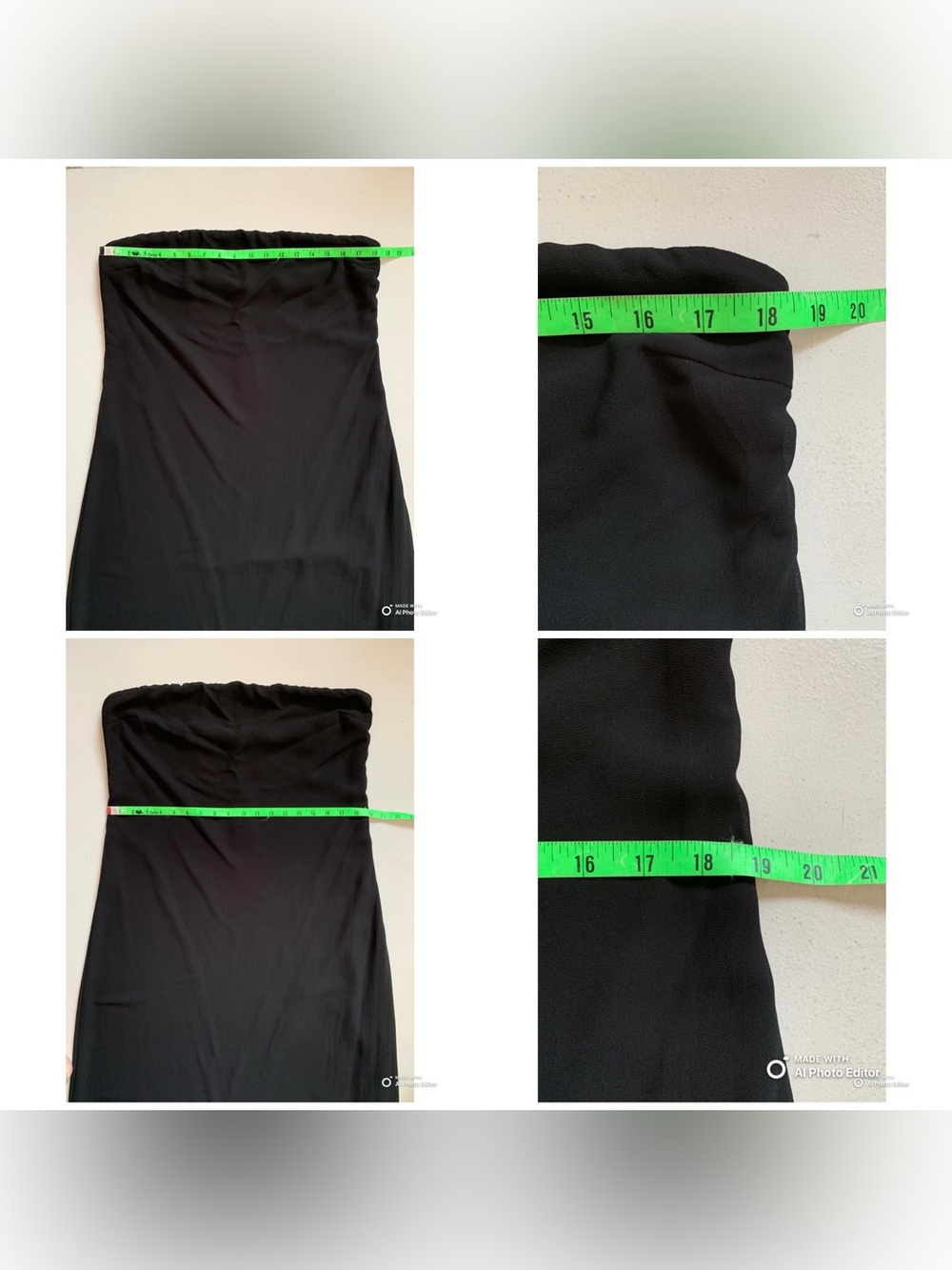 Lulus XL Rawya Black Strapless Maxi Dress and Scarf Set NWT Formal Party Dress - Picture 16 of 17